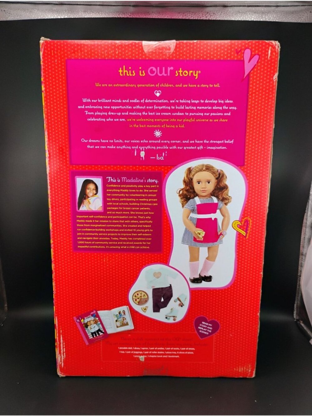 Our Generation Posable 18-Inch Doll Isa With Diner Play Accessories - Picture 2 of 11